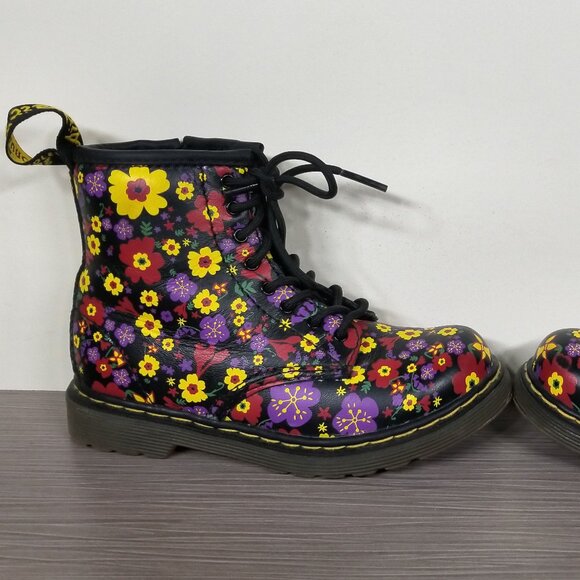 Dr Martens Brookley Vintage Garden Softy Floral Booties, Junior Size 10 US / 27 - Picture 7 of 11